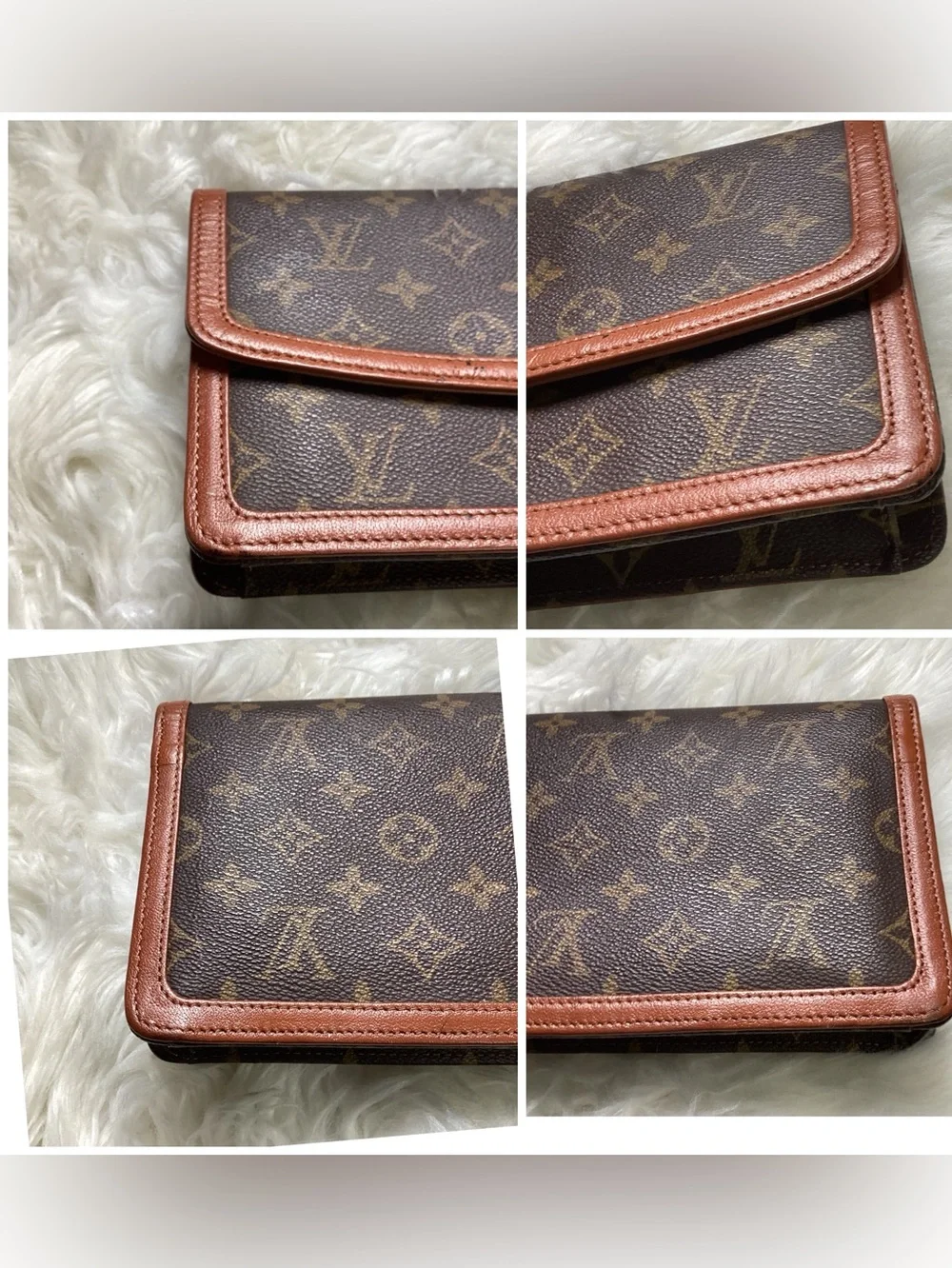 LOUIS VUITTON Vintage Monogram Canvas Pochette Dame 26 Clutch Bag